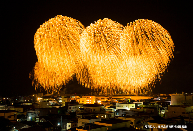 枕崎の花火大会 さつま黒潮「きばらん海」枕崎港まつり花火大会