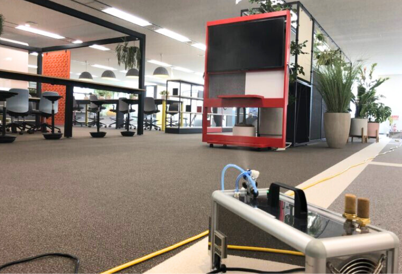 デルフィーノケアの施工の様子