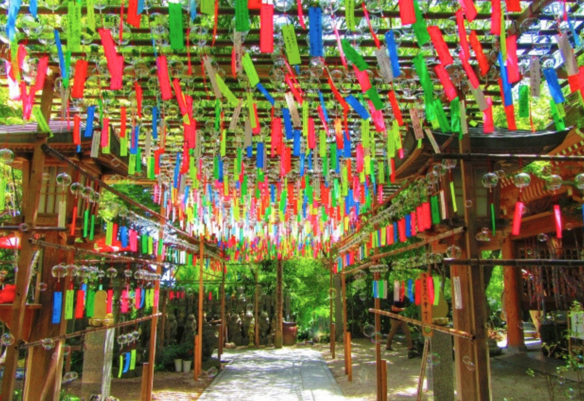 如意輪寺かえる寺の風鈴